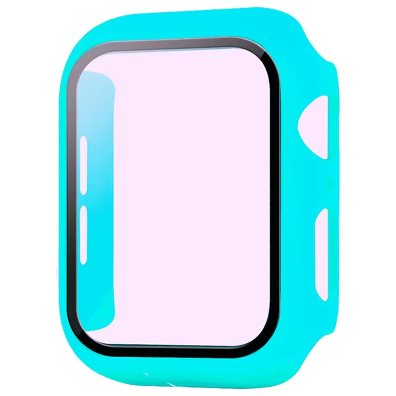 Glass+Cover for Apple Watch Case 9 8 7 6 SE 5 Iwatch Accessorie Screen Protector Apple Watch Serie 44Mm 40Mm 41Mm 45Mm 42Mm 38Mm