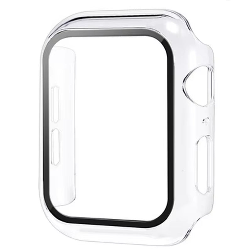 Glass+Cover for Apple Watch Case 9 8 7 6 SE 5 Iwatch Accessorie Screen Protector Apple Watch Serie 44Mm 40Mm 41Mm 45Mm 42Mm 38Mm